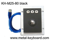 muti使用法装置のための3つのボタンを持つ黒い色の金属のトラックボール マウス