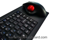 人間工学的のトラックボール マウスが付いているIP65シリコーンのキーボードUSBのパネルの台紙のキーボード