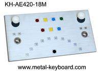 IP65 牽引のトラックボールが付いている金属によって高耐久化される産業キオスクのキーボード