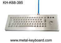 レーザーのトラックボールが付いている防水デスクトップの金属のコンピュータのキーボード、険しいキーボード