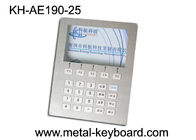 注文のレイアウトのステンレス鋼のキーボード、25 のキーのデジタル キオスクのキーパッド