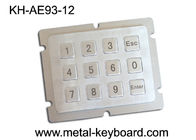破壊者の証拠の乗るキオスクのための 4 x 3 マトリックスの 12 のキーの数字金属のキーパッド