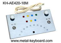 芸術破壊行為の証拠の金属のパネルの USB/PS2 の産業金属のキーボード 18 のキーはインターフェイスします