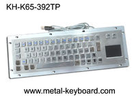 破壊者の証拠の背面パネル台紙が付いている産業金属のコンピュータのキーボード