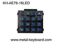 険しい数字キーパッド、16のキーによってバックライトを当てられるドット マトリクスが付いている金属のキオスクのキーボード