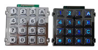16のキーによってバックライトを当てられる破壊者の証拠のアクセスのキーパッドは、数字キーパッドに金属をかぶせます
