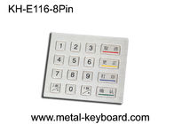 16のキー/注文のキオスクのキーパッドPS/2が付いている険しい金属のキーパッドまたはUSBのコネクター
