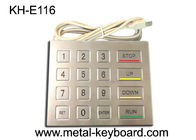 USB インターフェイス破壊者の証拠が付いているステンレス鋼のパネルの台紙のキオスクの金属のキーパッド