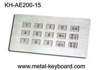 15のキーのステンレス鋼の金属のキオスクのキーボードの3 x 5レイアウトによるカスタマイズ可能な数字キーパッド