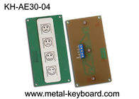 4つのキーはキオスクのキーボード、サービス評価装置のためのステンレス鋼のキーパッドに金属をかぶせます