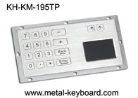 タッチパッド 16 のキーの塵の証拠が付いている金属数字産業キーボード
