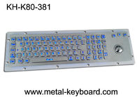 暗い条件のためにバックライトを当てられる80のキーのトラックボール マウスの塵の加算機型鍵盤LED
