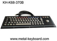 PCの産業コンピュータのキーボード、黒い金属のキーボードのステンレス鋼のパネル