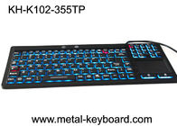 防水USBインターフェイス産業PCのキーボード106はタッチパッドとの騒音を調整しません