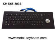 レーザーのトラックボールが付いているパネルの台紙PS/2のPCの金属のキーボード