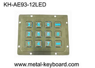 アクセス管理 システムのための水の証拠LEDのバックリットの金属のキーパッド3x4