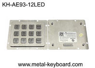 SS PS2 3x4のマトリックスの防水金属のキーパッド12のキーのバックリットのパネルの台紙