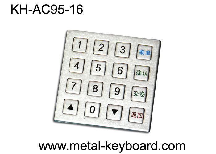 産業金属の数字キーパッド4 x 4マトリックス、IP 65の水の証拠のキーパッド