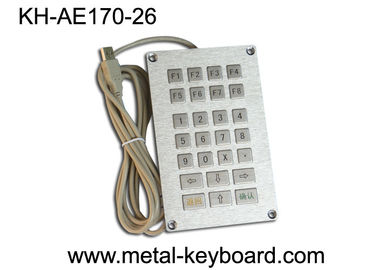 USBのセルフサービスの末端の金属のキオスクのキーボード26のキー、平らな主キーボード