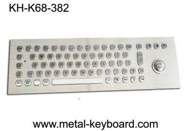 トラックボール、USBが付いているキオスクのセルフサービスの末端の金属産業キーボード