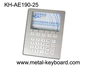 注文のレイアウトのステンレス鋼のキーボード、25 のキーのデジタル キオスクのキーパッド