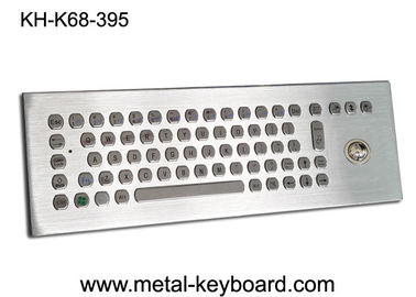 67のキーは産業制御プラットホームのためのトラックボールが付いているデスクトップの産業キーボードに金属をかぶせます