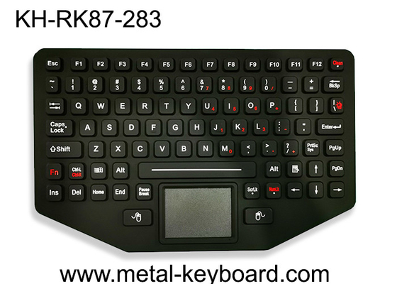 軍の携帯用産業シリコーンのキーボードはタッチパッドが付いているバックライトを高耐久化した