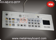 タッチパッド28のキーの産業金属のキーボードの平らなマトリックスの正方形ボタン