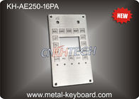 ステンレス鋼のIP65カスタマイズ可能な産業キーパッドのステンレス鋼のキオスクのキーパッド16のキー