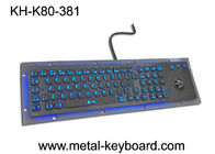 険しい破壊者のトラック ボール、USBインターフェイスおよび80のキーの抵抗力があるバックライトを当てられた金属のキーボード