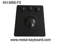 50mmの黒いパネルの台紙のトラックボール高い感受性PS/2/利用できるUSBインターフェイスOEM/ODM