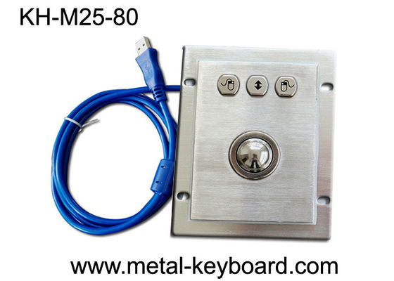 3ボタンIP65によって取付けられる険しい産業コンピュータ マウスのステンレス鋼のライト級選手