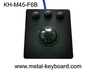 金属のパネルの3つの防水ボタンを持つ産業黒いトラックボール マウス