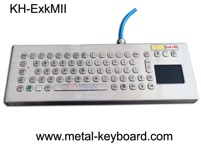 耐圧防爆ステンレス鋼のキーパッド、タッチパッドが付いている産業PCのキーボード
