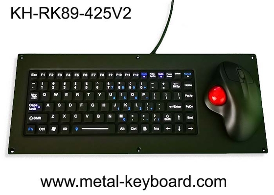 人間工学的のトラックボール マウスが付いているIP65シリコーンのキーボードUSBのパネルの台紙のキーボード