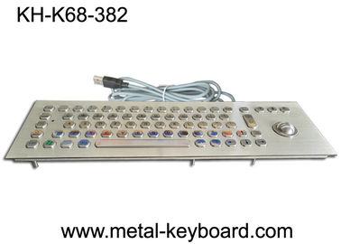 トラックボールが付いている70のキーの産業キーボード、険しいパネルの台紙のキーボード