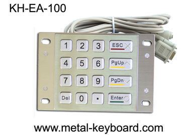 アクセスの記入項目のキオスクのための 16 のキーの金属のパネルの台紙の数字キーパッド