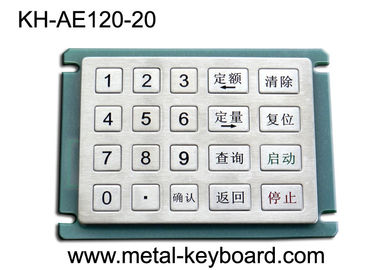 20 キー 5x4 のマトリックスが付いている険しいステンレス鋼のキーボードの給油所のキーパッド